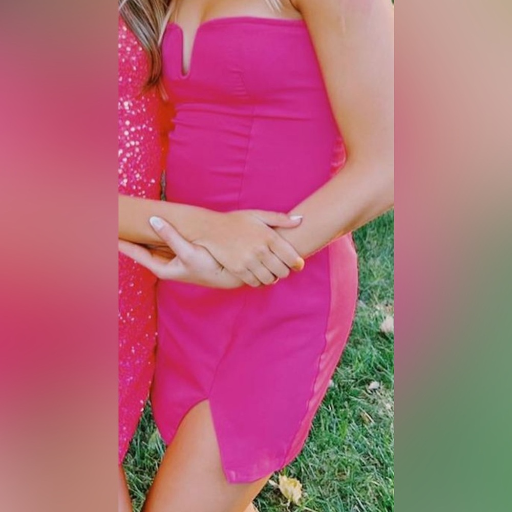 Lulus strapless mini dress